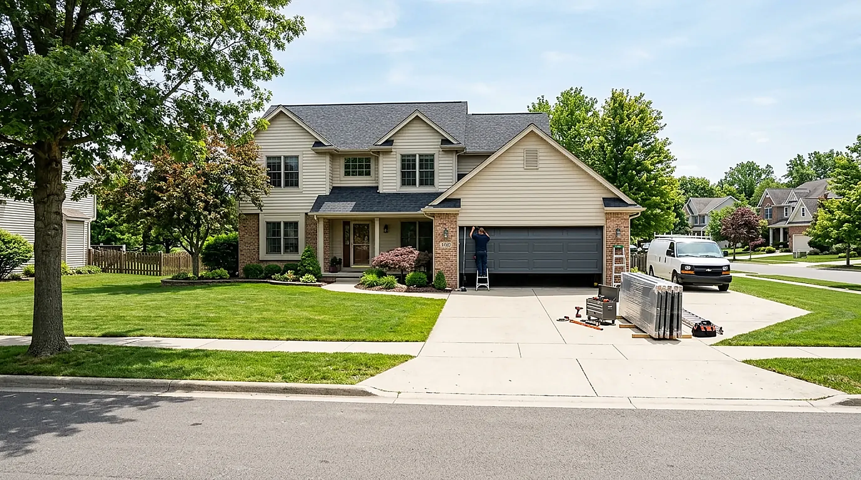 Garage door service in Rochester, MN